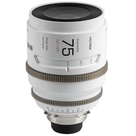 Anamorphic cine lens 75 mm T/2.0 1.33x with PL mount